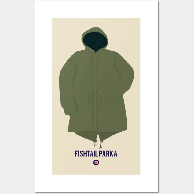 Fishtail Parka Wall Art by modernistdesign